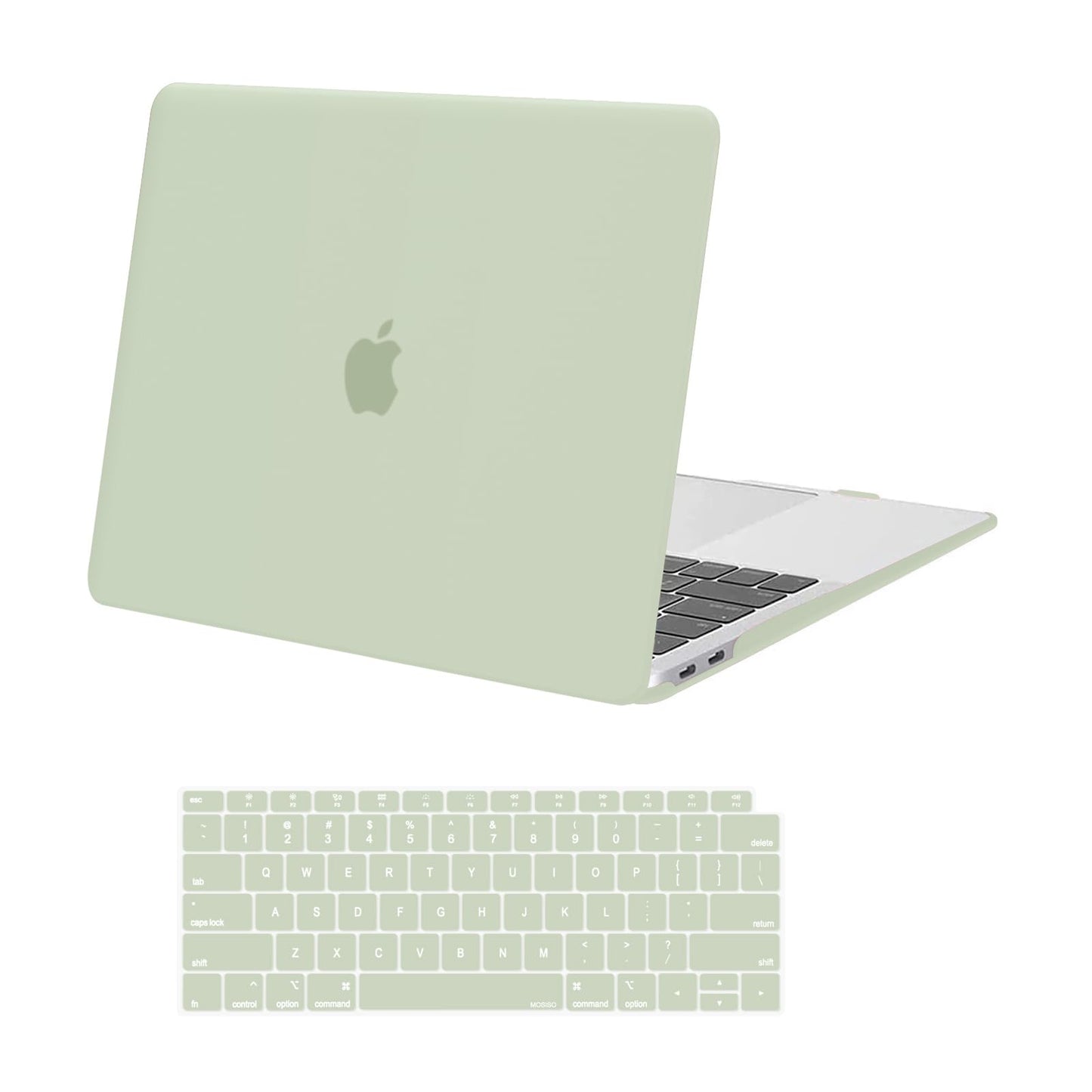 MOSISO Compatible with MacBook Air 13 inch Case 2022 2021 2020 2019 2018 Release A2337 M1 A2179 A1932 Touch ID, Plastic Hard Shell Cover&Keyboard Cover for MacBook Air 13.3 inch Case, Black
