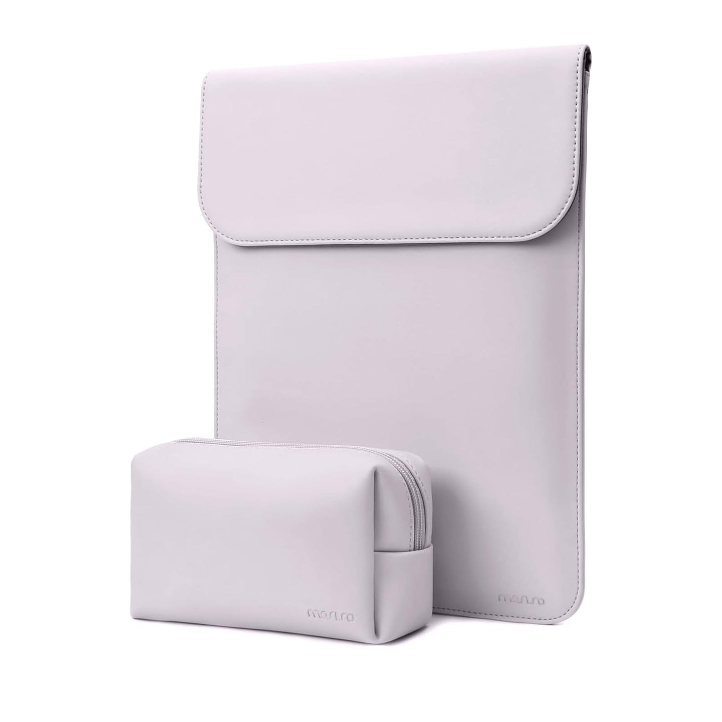 MOSISO Laptop Case 13 inch, 13 inch Laptop Sleeve Compatible with MacBook Air M4 M3 M2 M1 2025-2018 / Pro M2 M1 2025-2016, Faux Suede Leather Case with Small Bag, Baby Blue