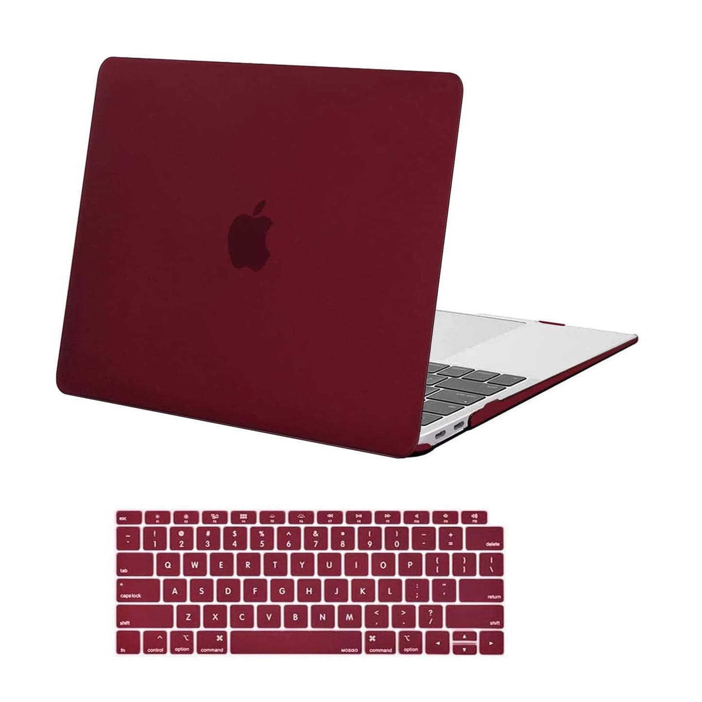 MOSISO Compatible with MacBook Air 13 inch Case 2022 2021 2020 2019 2018 Release A2337 M1 A2179 A1932 Touch ID, Plastic Hard Shell Cover&Keyboard Cover for MacBook Air 13.3 inch Case, Black