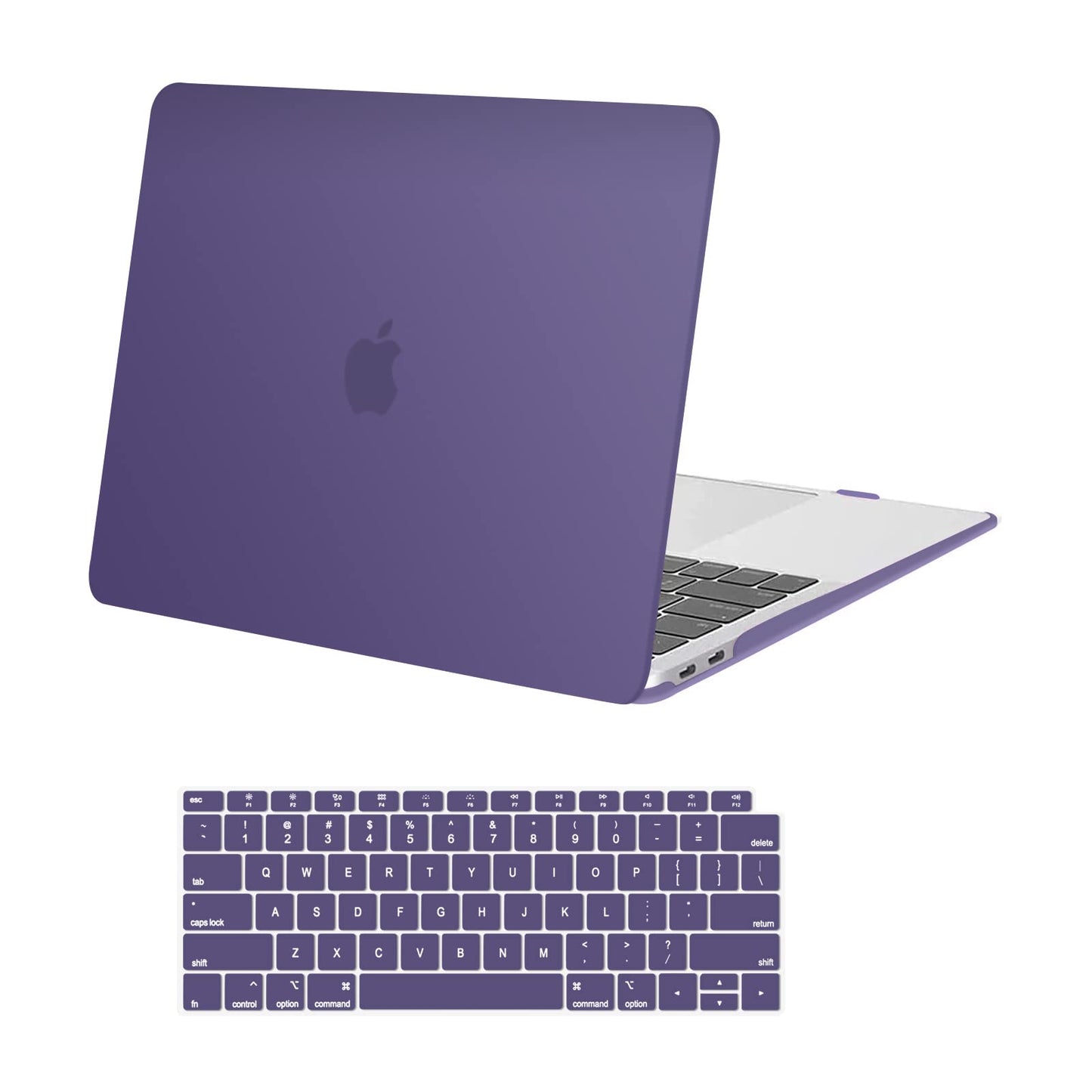 MOSISO Compatible with MacBook Air 13 inch Case 2022 2021 2020 2019 2018 Release A2337 M1 A2179 A1932 Touch ID, Plastic Hard Shell Cover&Keyboard Cover for MacBook Air 13.3 inch Case, Black