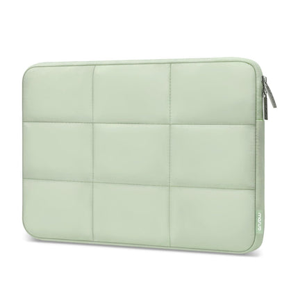 MOSISO 13-16 inch Laptop Case, Puffy Sleeve for MacBook Air/Pro | Compatible with MacBook Air 13 13.3 13.6/Pro 13/14 | HP, Dell, ASUS, Lenovo | Rectangle Quilted Puffer Computer Bag | for Women | Sand