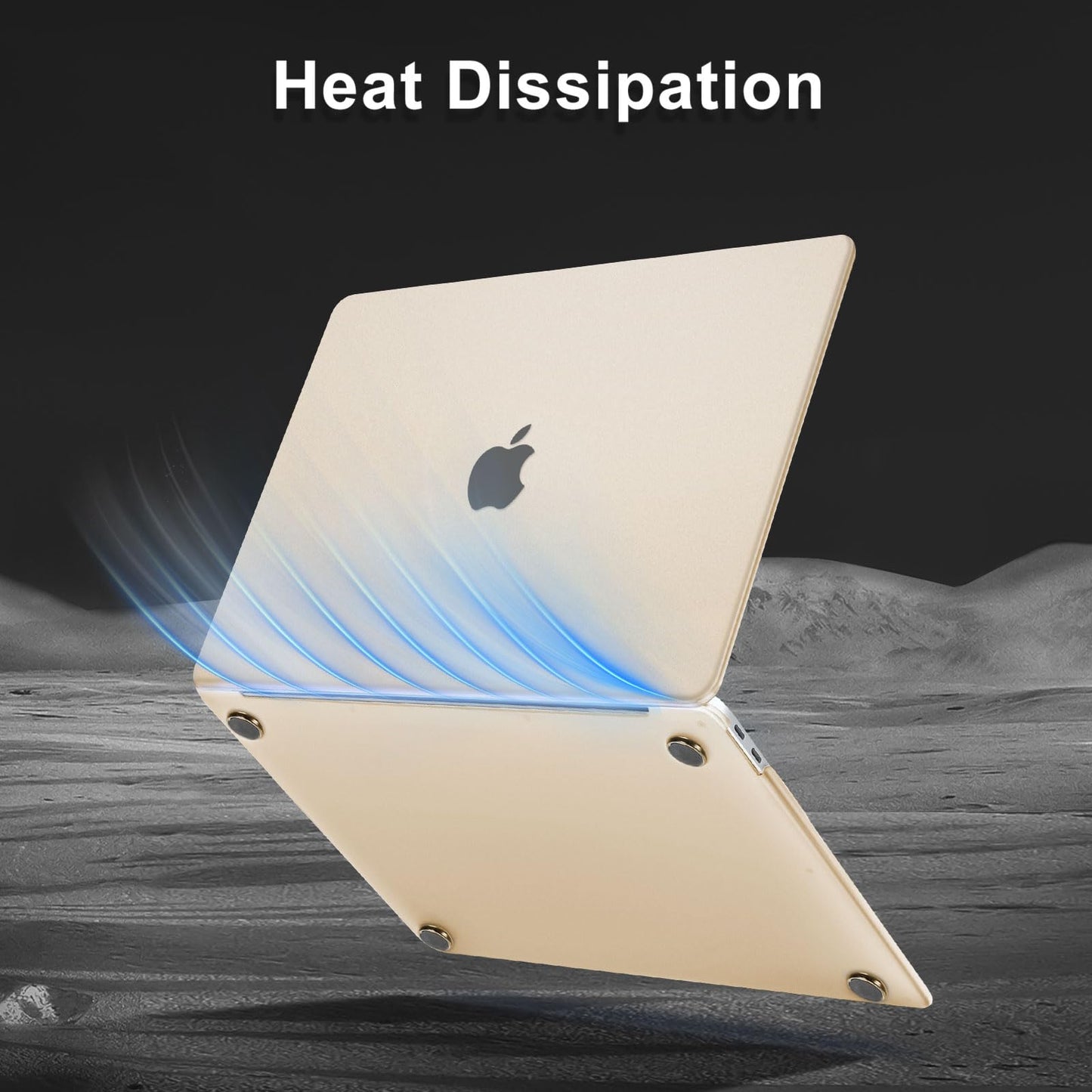 MOSISO Compatible with MacBook Air 13 inch Case 2022 2021 2020 2019 2018 A2337 M1 A2179 A1932, Ultra-Thin Slim Natural Original Color Protective Plastic Hard Shell for MacBook Air 13.3,Starlight Clear