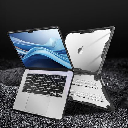 MOSISO Compatible with MacBook Air 15 inch Case M5 2026 M4 M3 M2 2025-2023 A3448 A3241 A3114 A2941,Symmetric Geometric Heavy Duty Protective Hard Shell with TPU Bumper&Keyboard Skin&Type C