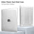 MOSISO Compatible with MacBook Air 15 inch Case 2025 2024 2023 Release M4 A3241 M3 A3114 M2 A2941, Sparkly Glitter Plastic Hard Shell&Keyboard Cover&Screen Protector&Webcam Cover&Type C, Transparent