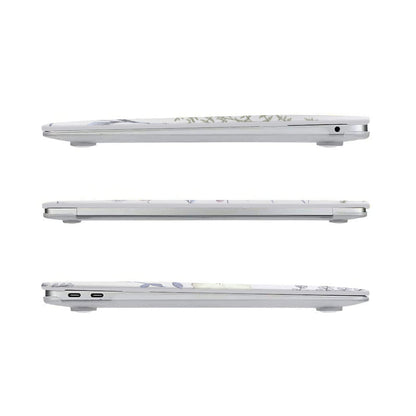 MOSISO Compatible with MacBook Air 13 inch Case 2022 2021 2020 2019 2018 A2337 M1 A2179 A1932, Plastic Meadow Floral Hard Shell&Keyboard Cover&Screen Film for MacBook Air 13.3 inch Case, Transparent
