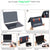 MOSISO Compatible with MacBook Air 13 inch Case 2022 2021 2020 2019 2018 Release A2337 M1 A2179 A1932, Plastic Peony Hard Shell&Keyboard Cover&Screen Protector for MacBook Air 13.3 inch, Transparent