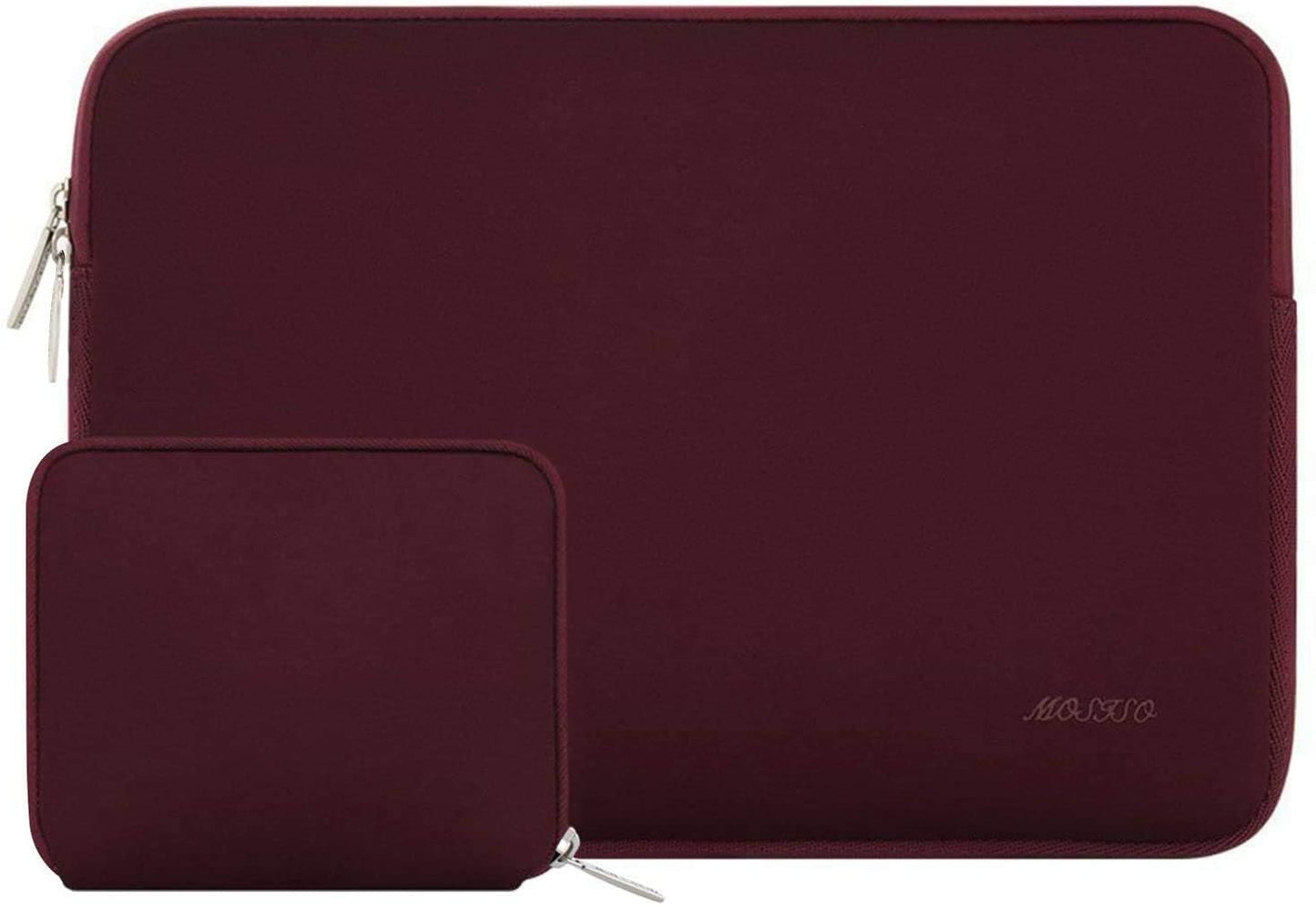 MOSISO Laptop Case 15 inch, 15 inch Laptop Sleeve Bag Compatible with MacBook Air 15 M4 A3241 M3 A3114 M2 A2941 2025 2024 2023, Dell XPS 15, Neoprene Computer Sleeve Bag with Small Case, Space Gray