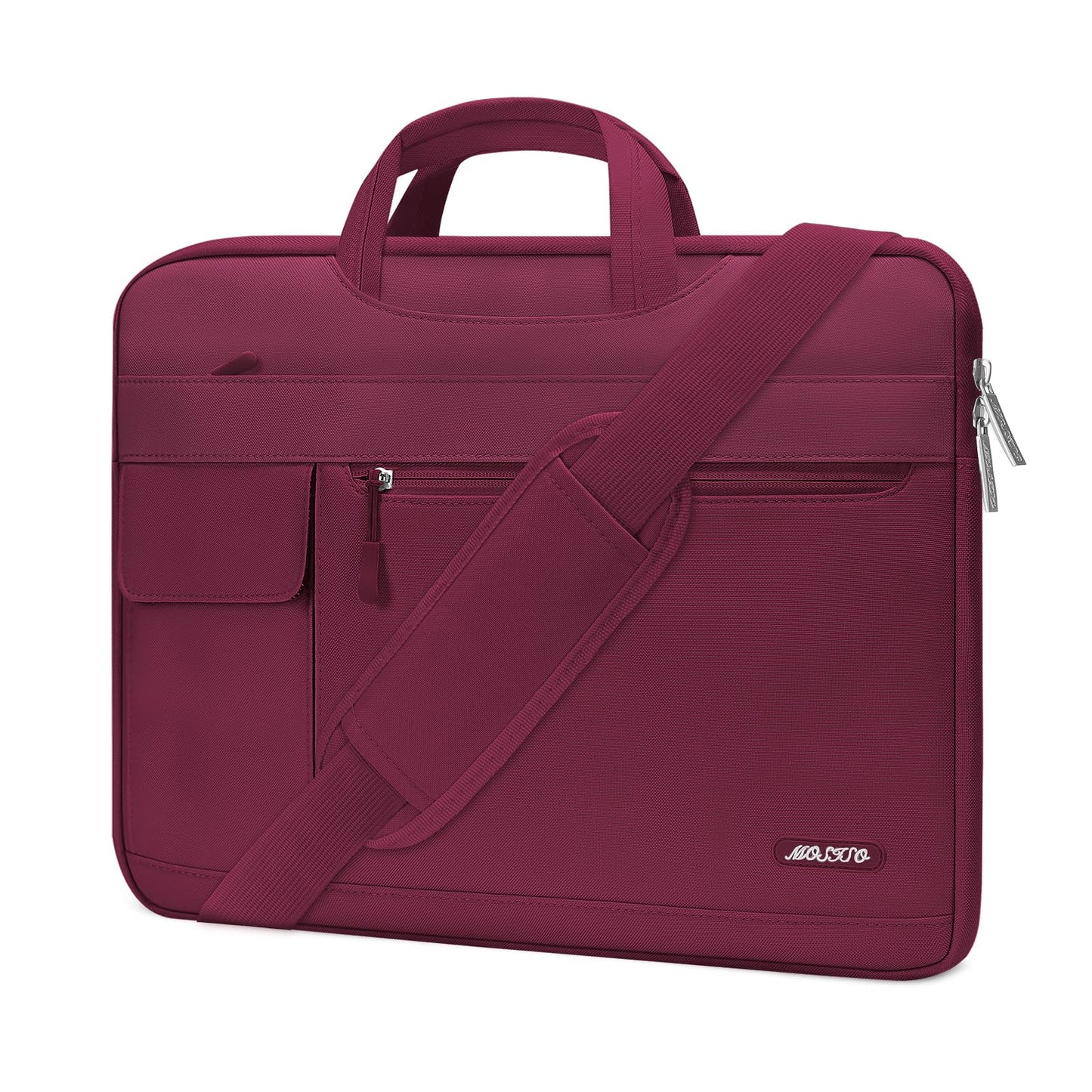MOSISO Laptop Shoulder Bag Compatible with MacBook Air 13-16 inch M2 A2681 M1 A2337 A2179 A1932/Pro 13 M2 M1 A2338 A2251 A2289 A2159 A1989 A1706 A1708,Polyester Flapover Briefcase Sleeve Case iMosiso