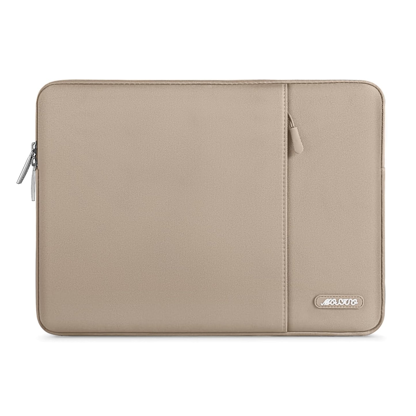 MOSISO Polyester Vertical Laptop Sleeve with Front Pocket, 12.3-18.5 Inch Universal Fit for MacBook Pro 16 M1/M2/M3/M4/M5, HP Dell Lenovo Acer Asus, Compatible with MacBook Neo, Dozens of Colors Available