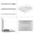 MOSISO Hülle Kompatibel mit MacBook Pro 15 2019 2018 2017 2016 Freisetzung A1990/A1707 - Ultradünne Hochwertige Plastik Hartschale Schutzhülle Kompatibel mit MacBook Pro 15 Zoll, Transparent Klar