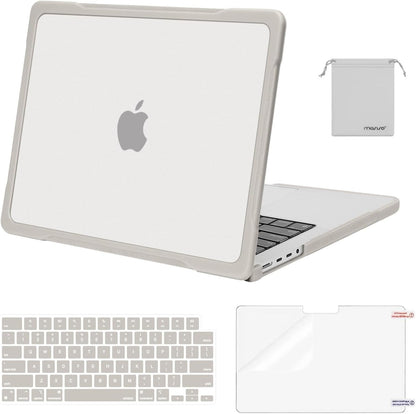 MOSISO MacBook Pro 14 inch Case M5-M1 2026-2021 A3427 A3426 A3434 A3112 A3185 A3401 A2918 A2992 A2779 A2442, 4-in-1 Anti-Crack Hard Shell TPU Bumper