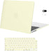 MOSISO Compatible with MacBook Air 13.6 inch Case 2022 Release A2681 M2 Chip with Liquid Retina Display & Touch ID, Protective Plastic Hard Shell Case & Keyboard Cover & Webcam Cover, Pastel Yellow