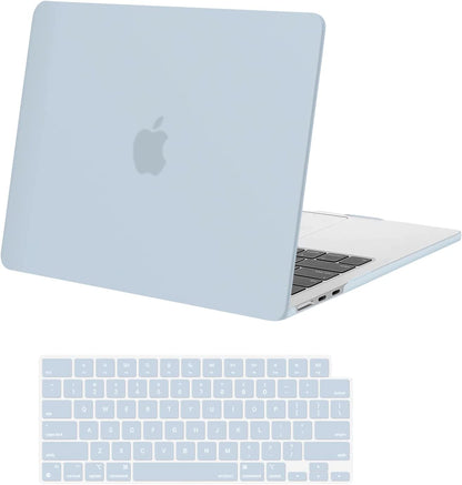 MOSISO Compatible with MacBook Air 13.6 inch Case 2022 Release A2681 M2 Chip with Liquid Retina Display & Touch ID, Protective Plastic Hard Shell Case & Keyboard Cover Skin, Baby Blue iMosiso