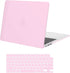 MOSISO Compatible with MacBook Air 13.6 inch Case 2022 Release A2681 M2 Chip with Liquid Retina Display & Touch ID, Protective Plastic Hard Shell Case & Keyboard Cover Skin, Dusty Pink