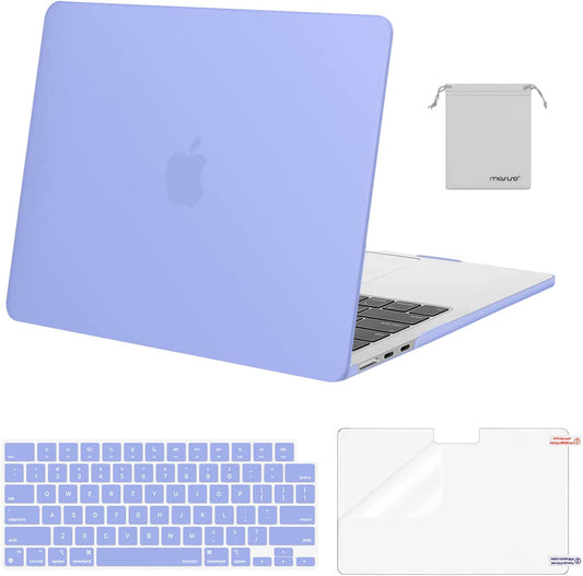 MOSISO Compatible with MacBook Air 13.6 inch Case 2022 2023 Release A2681 M2 Chip with Liquid Retina Display Touch ID, Plastic Hard Shell&Keyboard Cover&Screen Protector&Storage Bag, Slate Blue iMosiso