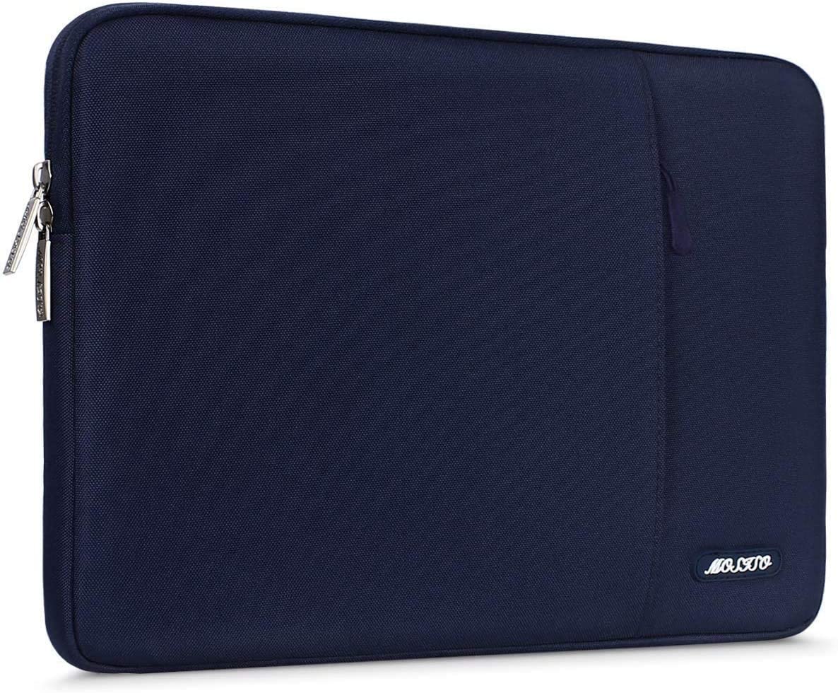 MOSISO Laptop Sleeve Bag Compatible with MacBook Air 13 inch A2337 M1 A2179 A1932 2018-2021/Pro 13 inch A2338 M1 A2251 A2289 A2159 A1989 A1706 A1708, Polyester Vertical Case with Pocket, Gray iMosiso