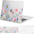 MOSISO Compatible with MacBook Pro 13 inch Case M2 2022, 2021, 2020-2016 A2338 M1 A2251 A2289 A2159 A1989 A1708 A1706, Plastic Swaying Flowers Hard Shell&Keyboard Cover&Screen Protector, Transparent