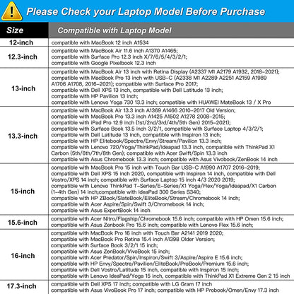 MOSISO Laptop Sleeve Bag Compatible with MacBook Pro 14 inch 2021 M1 Pro/M1 Max A2442, Compatible with MacBook Air/Pro Retina, 13-13.3 inch Notebook, Polyester Vertical Case with Pocket, Black iMosiso