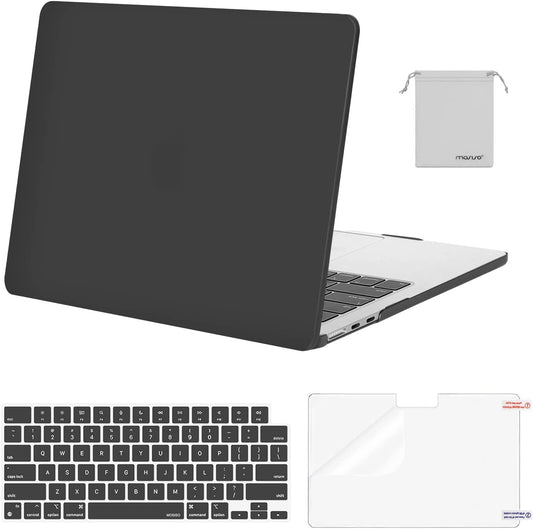 MOSISO Compatible with MacBook Air 13.6 inch Case 2022 2023 Release A2681 M2 Chip with Liquid Retina Display Touch ID, Plastic Hard Shell&Keyboard Cover&Screen Protector&Storage Bag, Slate Gray iMosiso