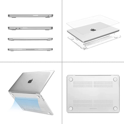 MOSISO Compatible with MacBook Air 13.6 inch Case 2022 Release A2681 M2 Chip with Liquid Retina Display & Touch ID, Protective Plastic Hard Shell Case & Keyboard Cover Skin, Crystal Clear iMosiso