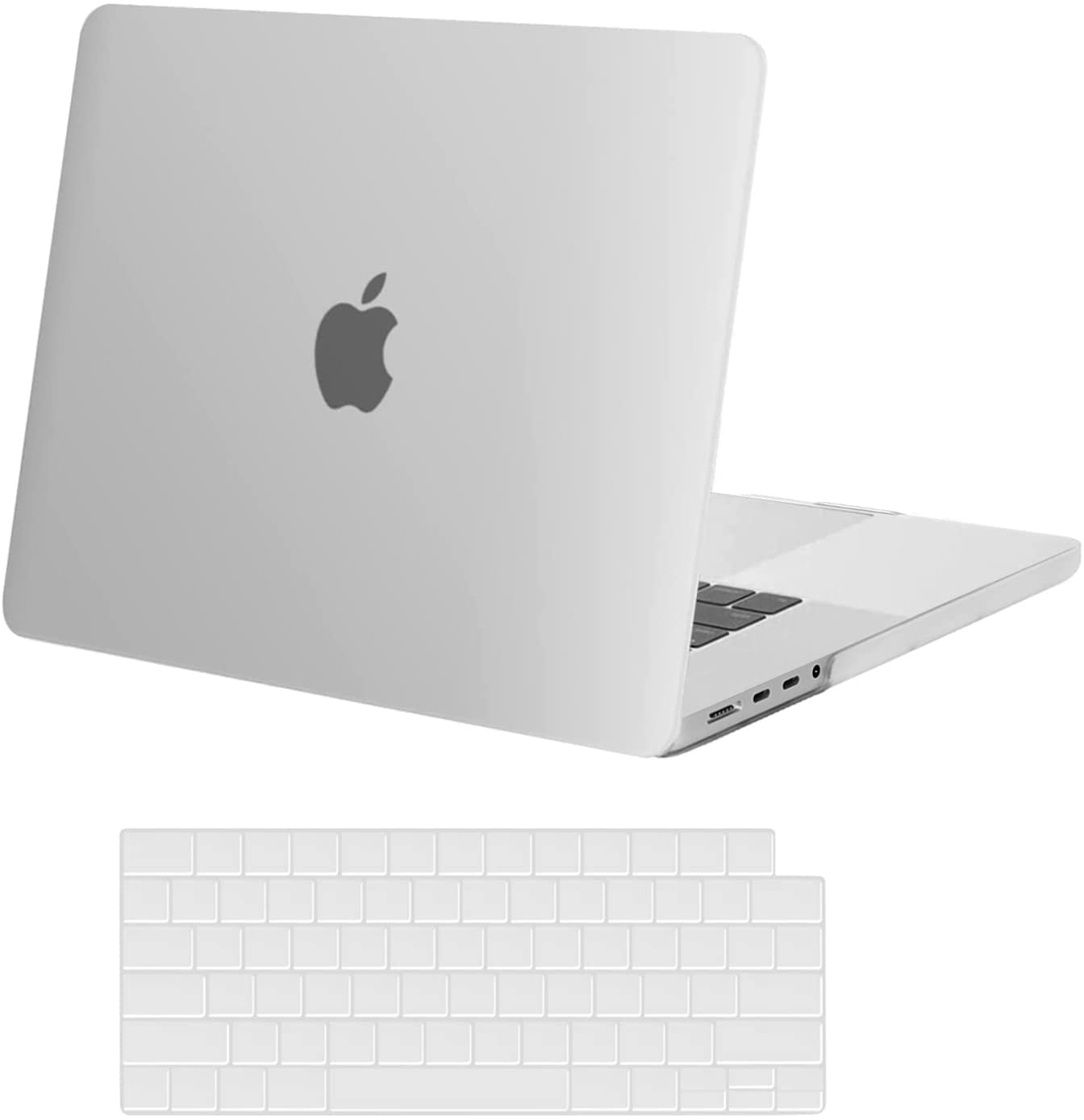 MOSISO Compatible with MacBook Pro 16 inch Case 2024 2023 2022 2021 Release M3 A2991 M2 A2780 M1 A2485 Pro Max, Protective Plastic Hard Shell Case&Keyboard Cover Skin, Frost iMosiso