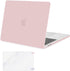 MOSISO Compatible with MacBook Pro 13 inch Case 2020-2016 Release A2338 M1 A2289 A2251 A2159 A1989 A1706 A1708 with/Without Touch Bar, Plastic Hard Shell Case Cover & Screen Protector, Rose Quartz