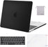 MOSISO Compatible with MacBook Pro 13 inch Case 2020-2016 Release A2338 M1 A2289 A2251 A2159 A1989 A1706 A1708, Plastic Hard Shell Case&Keyboard Cover Skin&Screen Protector&Storage Bag, Black