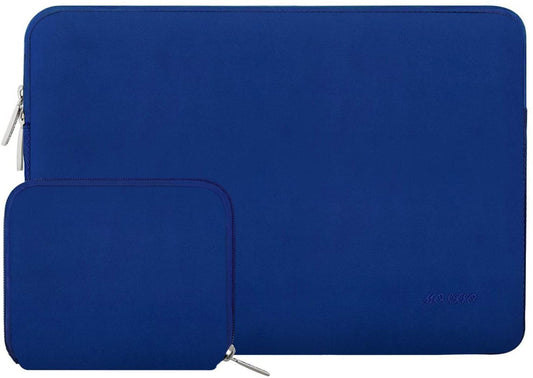 MOSISO Laptop Sleeve 11 11.6 12.3 13 13.3 14 15 15.6 16 inch Compatible with MacBook Air 13 inch A2337 M1 A2179 A1932 2022 Pro 13 A2338 M1 A2251 A2289 A2159 A1989 A1706 2021 2020 Pro 14 16 inch A2442 A2485 Neoprene Bag with Small Case, Royal Blue iMosiso