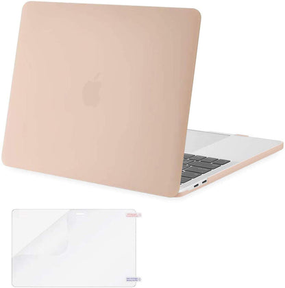 MOSISO Compatible with MacBook Pro 13 inch Case 2020-2016 Release A2338 M1 A2289 A2251 A2159 A1989 A1706 A1708 with/Without Touch Bar, Plastic Hard Shell Case Cover & Screen Protector, Camel iMosiso