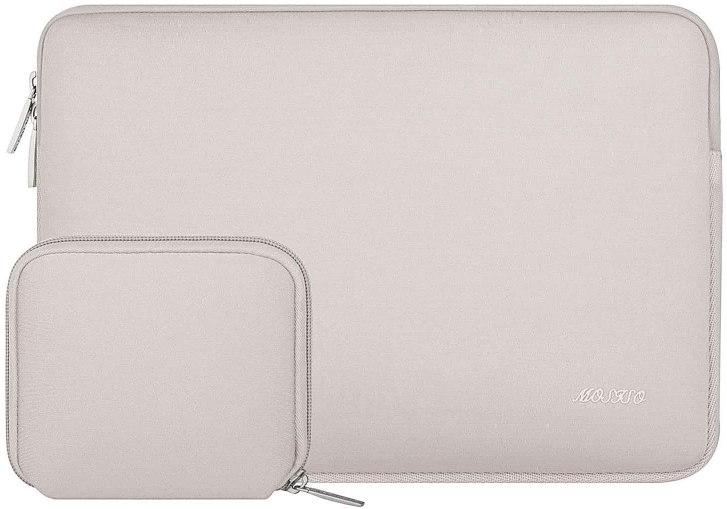 MOSISO Quatrefoil Style Canvas Fabric Laptop Sleeve Case Cover Bag with Shoulder Strap for 13-13.3 inch MacBook Pro, MacBook Air, Notebook Computer