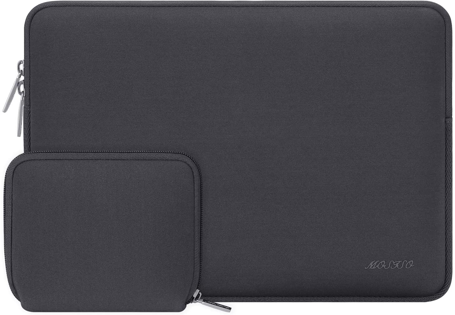 MOSISO Laptop Sleeve 11 11.6 12.3 13 13.3 14 15 15.6 16 inch Compatible with MacBook Air 13 inch A2337 M1 A2179 A1932 2022 Pro 13 inch A2338 M1 A2251 A2289 A2159 A1989 A1706 A1708 2021 2020 A1502 A2442 A2485 Neoprene Bag with Small Case, Space Gray iMosiso