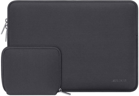 MOSISO Laptop Sleeve 11 11.6 12.3 13 13.3 14 15 15.6 16 inch Compatible with MacBook Air 13 inch A2337 M1 A2179 A1932 2022 Pro 13 inch A2338 M1 A2251 A2289 A2159 A1989 A1706 A1708 2021 2020 A1502 A2442 A2485 Neoprene Bag with Small Case, Space Gray iMosiso