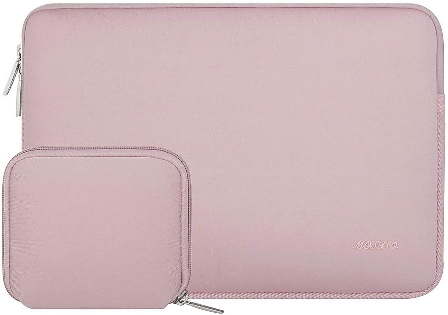 MOSISO Laptop Sleeve 11 11.6 12.3 13 13.3 14 15 15.6 16 inch Compatible with MacBook Air 13 inch A2337 M1 A2179 A1932 2022 Pro 13 inch A2338 M1 A2251 A2289 A2159 A1989 A1706 A1708 2021 2020 A1502 A2442 A2485 Neoprene Bag with Small Case, Pink iMosiso