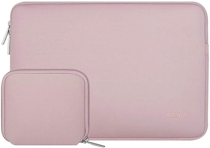 MOSISO Laptop Sleeve 11 11.6 12.3 13 13.3 14 15 15.6 16 inch Compatible with MacBook Air 13 inch A2337 M1 A2179 A1932 2022 Pro 13 inch A2338 M1 A2251 A2289 A2159 A1989 A1706 A1708 2021 2020 A1502 A2442 A2485 Neoprene Bag with Small Case, Pink iMosiso