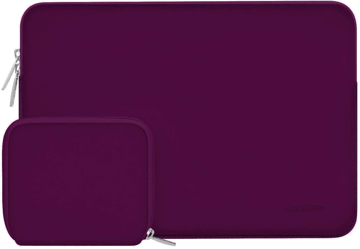 MOSISO Laptop Sleeve 11 11.6 12.3 13 13.3 14 15 15.6 16 inch Compatible with MacBook Air 13 inch A2337 M1 A2179 A1932 2022 Pro 13 A2338 M1 A2251 A2289 A2159 A1989 A1706 2021 2020 Pro 14 16 inch A2442 A2485 Neoprene Bag with Small Case, Magenta Purple iMosiso