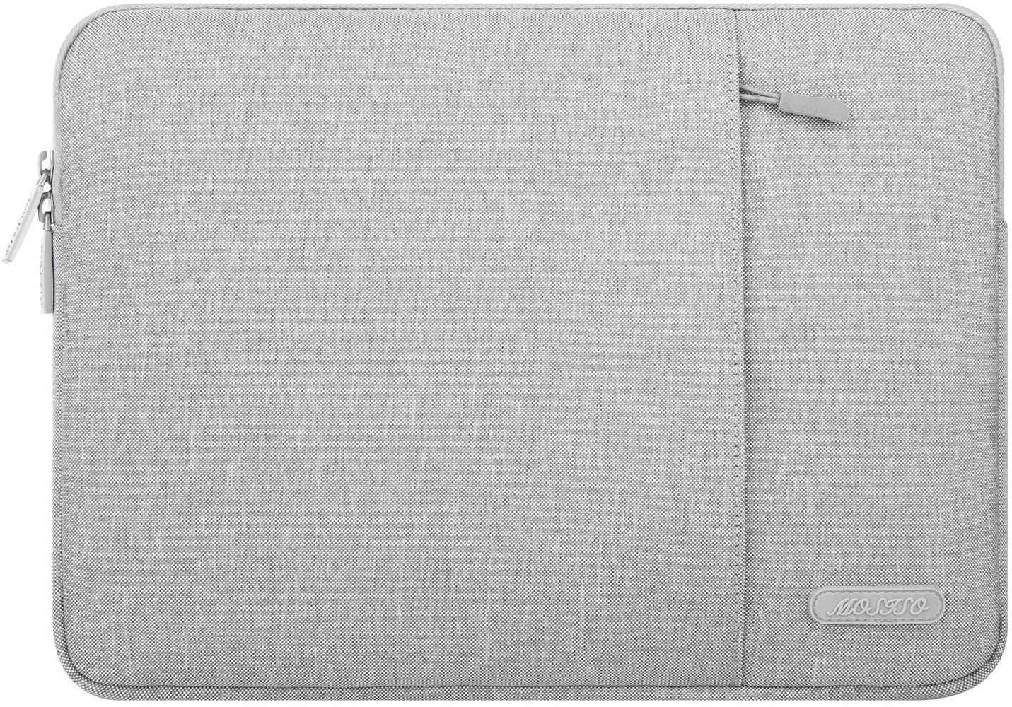MOSISO Laptop Sleeve Bag Compatible with MacBook Pro 14 inch 2021 M1 Pro/M1 Max A2442, Compatible with MacBook Air/Pro Retina, 13-13.3 inch Notebook, Polyester Vertical Case with Pocket, Gray iMosiso