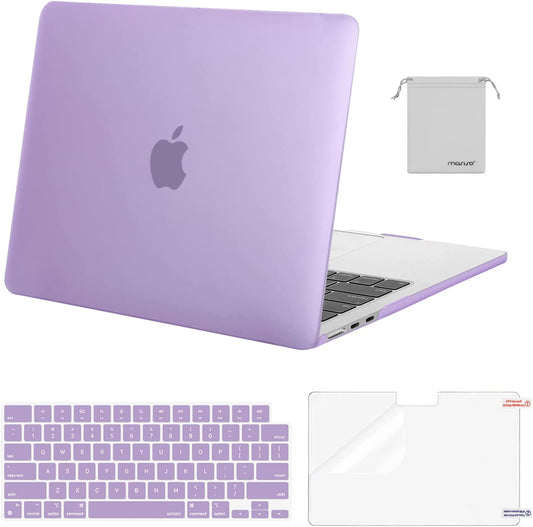 MOSISO Compatible with MacBook Air 13.6 inch Case 2022 2023 Release A2681 M2 Chip with Liquid Retina Display Touch ID, Plastic Hard Shell&Keyboard Cover&Screen Protector&Storage Bag, Purple iMosiso