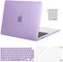 MOSISO Compatible with MacBook Air 13.6 inch Case 2022 2023 Release A2681 M2 Chip with Liquid Retina Display Touch ID, Plastic Hard Shell&Keyboard Cover&Screen Protector&Storage Bag, Purple