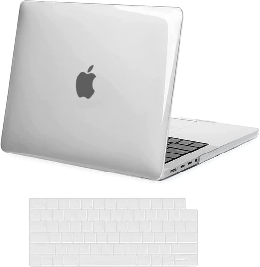 MOSISO Compatible with MacBook Pro 14 inch Case 2021 2022 Release A2442 M1 Pro / M1 Max with Liquid Retina XDR Display Touch ID, Plastic Hard Shell Case & Keyboard Cover Skin, Crystal Clear iMosiso