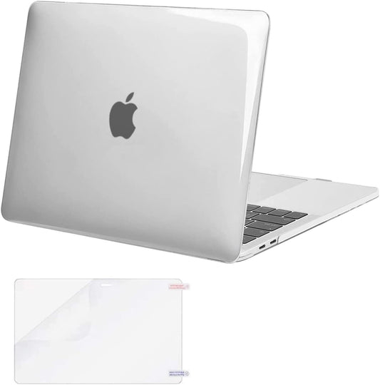MOSISO Compatible with MacBook Pro 13 inch Case 2020-2016 Release A2338 M1 A2289 A2251 A2159 A1989 A1706 A1708 with/Without Touch Bar, Plastic Hard Shell Case Cover & Screen Protector, Crystal Clear iMosiso