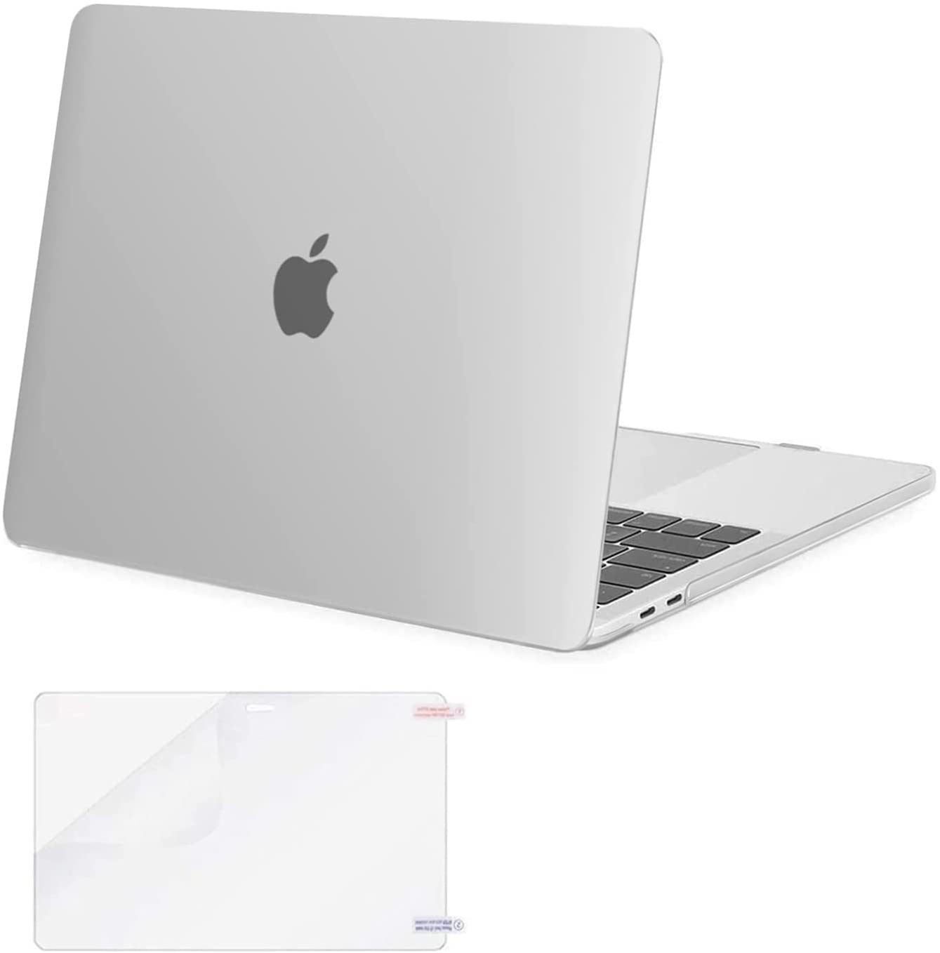 MOSISO Compatible with MacBook Pro 13 inch Case 2020-2016 Release A2338 M1 A2289 A2251 A2159 A1989 A1706 A1708 with/Without Touch Bar, Plastic Hard Shell Case Cover & Screen Protector, Frost iMosiso