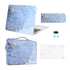 MOSISO Compatible with MacBook Air 13 inch Case 2022-2018 A2337 M1 A2179 A1932 Retina, Plastic Watercolor Marble Hard Shell Case&Sleeve Bag&Keyboard Skin&Webcam Cover&Screen Protector, Blue