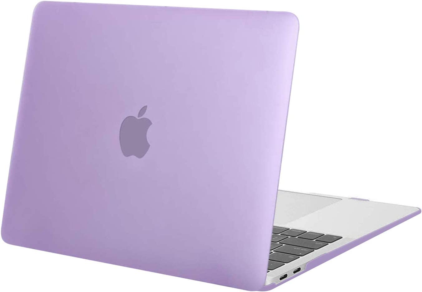 MOSISO Compatible with MacBook Air 13 inch Case 2022 2021 2020 2019 2018 Release M1 A2337 A2179 A1932 Retina Display Touch ID, Protective Plastic Hard Shell Case Cover, Light Purple iMosiso
