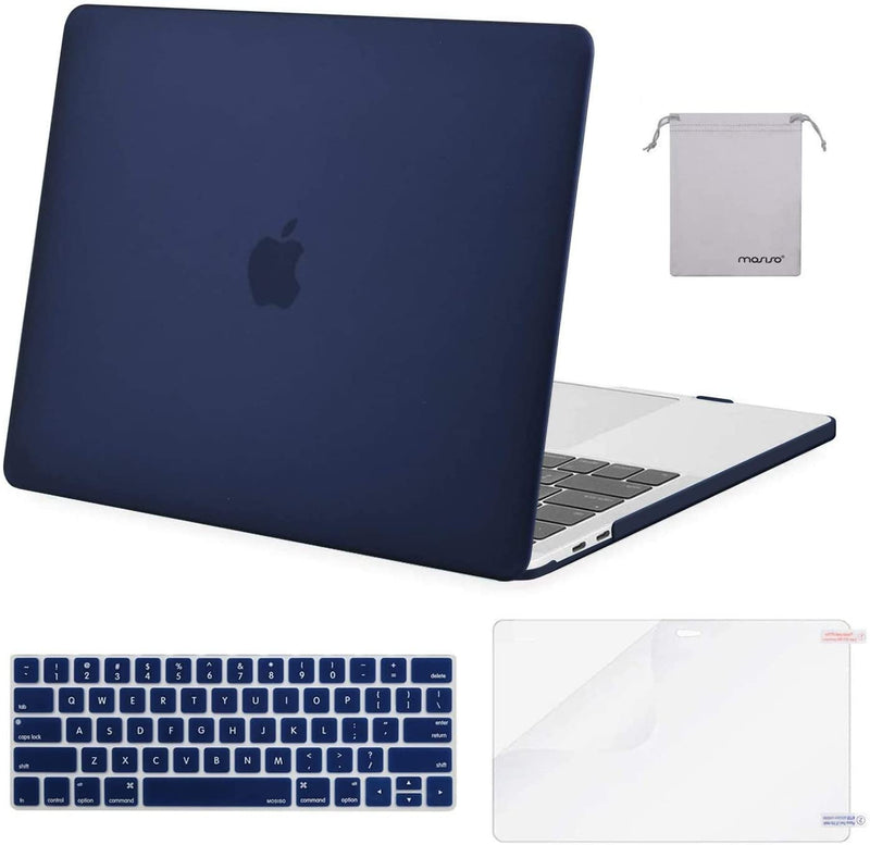 Custodia Rigida MOSISO Per MacBook Pro 13" M2/M1 - Ultra Thin Trasparente Blu Notte - Foto 9