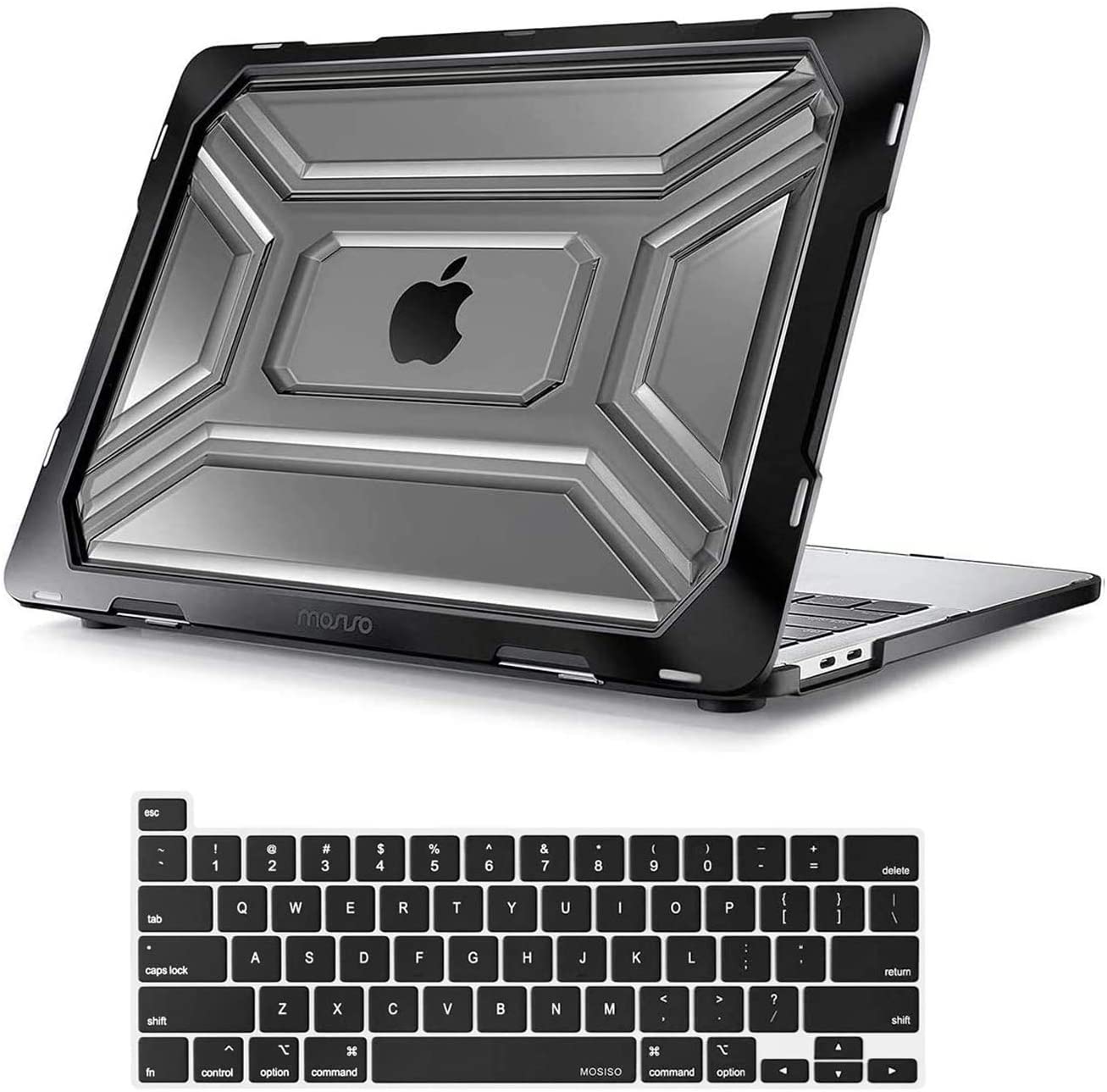 MOSISO MacBook Pro 13 inch Case 2020 Release A2338 M1 A2289 A2251, Heavy Duty Plastic Hard Shell Case with TPU Bumper&Keyboard Cover Only Compatible with MacBook Pro 13 inch with Touch Bar iMosiso