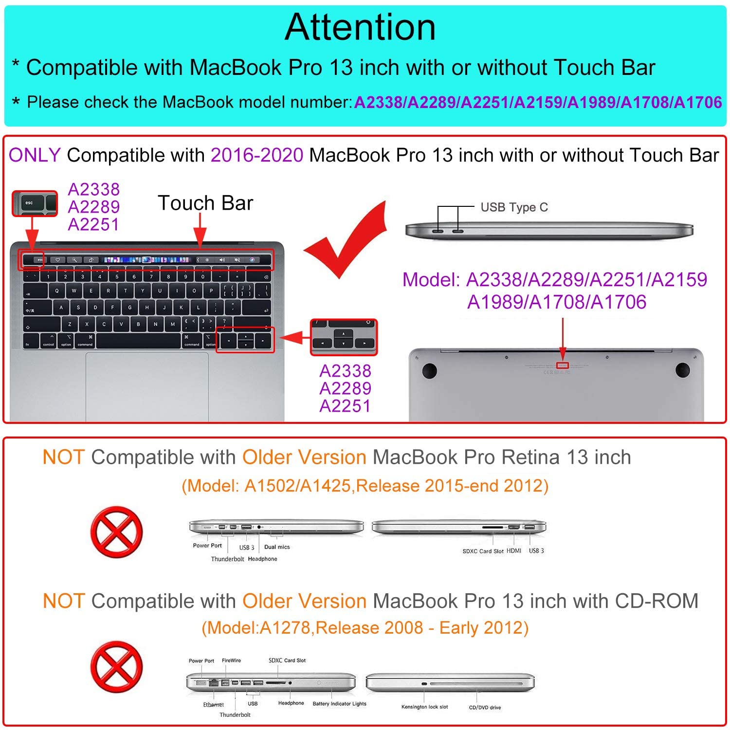 MOSISO MacBook Pro 13 inch Case 2020 2019 2018 2017 2016 Release