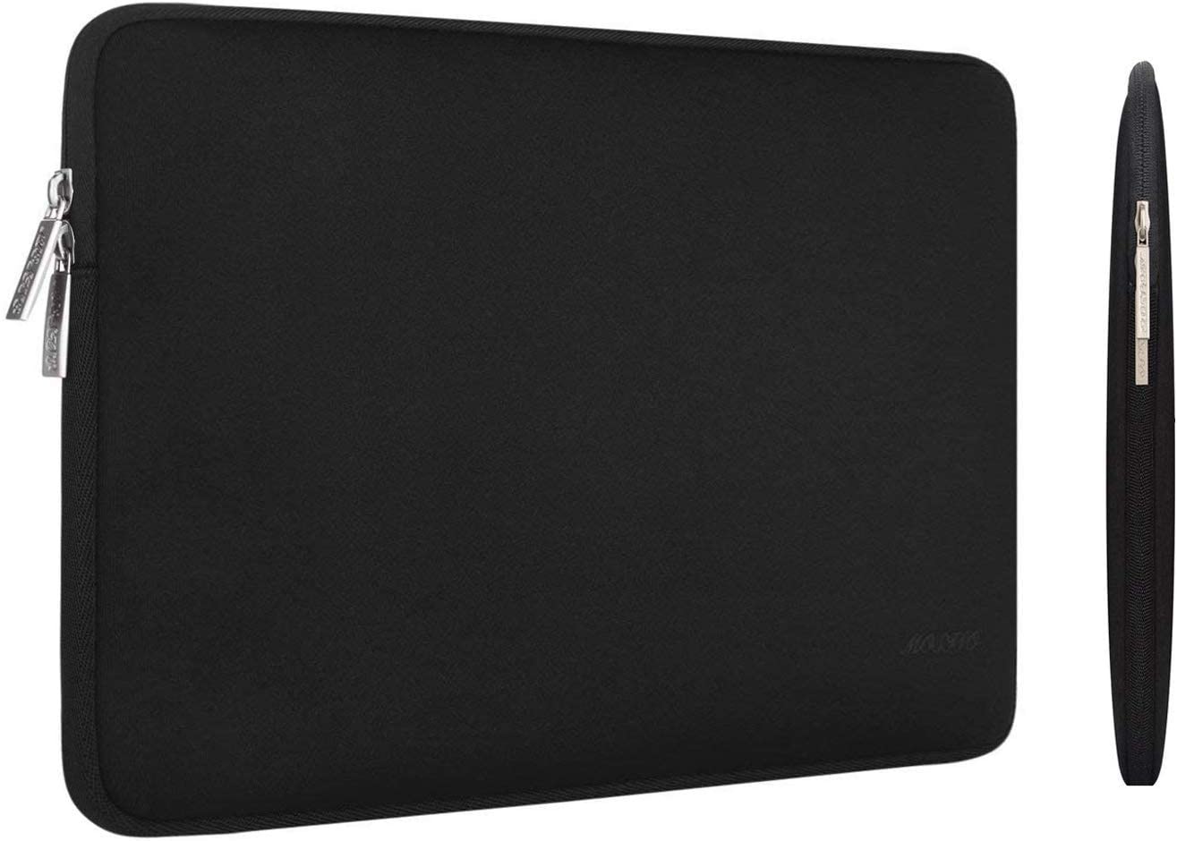 MOSISO Laptop Sleeve Compatible with MacBook Pro 16 inch 2021 M1 Pro/M1 Max A2485/2019-2020 A2141/Pro Retina 15 A1398, 15-15.6 inch Notebook Computer, Neoprene Bag Cover with Small Case, Black iMosiso