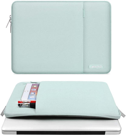 MOSISO Laptop Sleeve Bag 11.6 12 13 13.3 14 14.2 15 15.6 16 inch Compatible with MacBook Air 13 inch A2337 M1 A2179 A1932 2018-2022/Pro 13 inch A2338 M1 A2251 A2289 A2159 A1989 A1706 A1708, Polyester Vertical Case with Pocket iMosiso