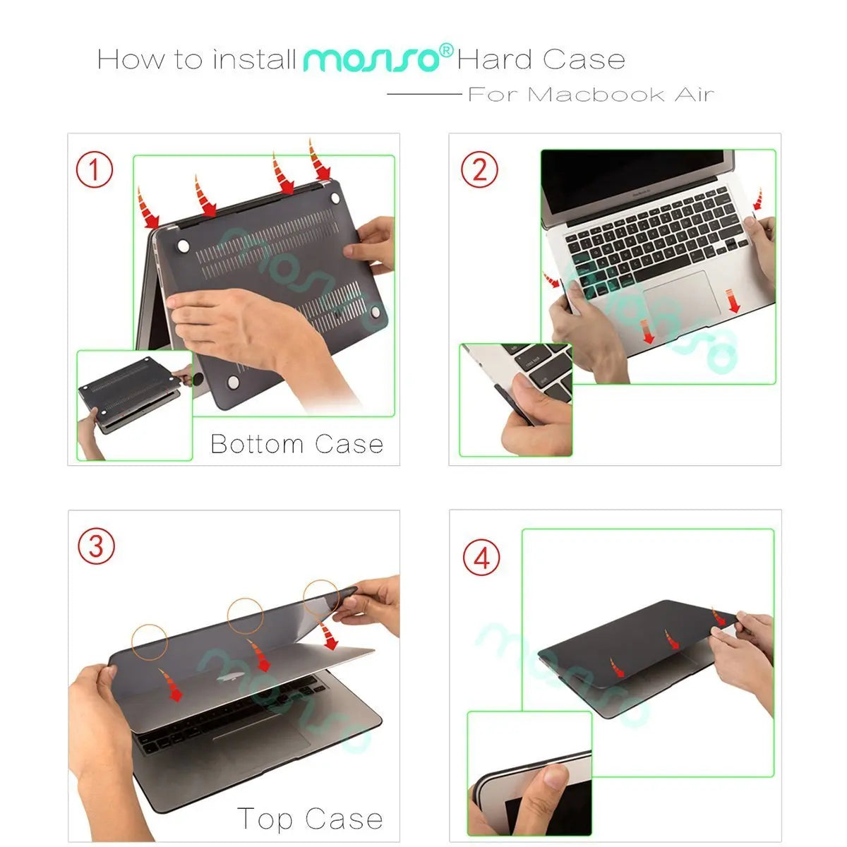 MOSISO Plastic Hard Shell Case Cover Only Compatible MacBook Air