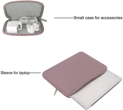 MOSISO Laptop Sleeve 11 11.6 12.3 13 13.3 14 15 15.6 16 inch Compatible with MacBook Air 13 inch A2337 M1 A2179 A1932 2022 Pro 13 inch A2338 M1 A2251 A2289 A2159 A1989 A1706 A1708 2021 2020 Pro 14 inch A2442 A2485 Neoprene Bag with Small Case, Brick Red iMosiso